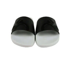 Salvatore Ferragamo Men's Dante Black / White Rubber Slide Sandal -Lux Lair Store 0682459 nero 7m 3