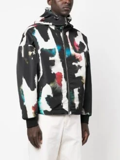 Alexander Mcqueen Men's Graffiti-Print Hooded Windbreaker -Lux Lair Store 110028491 33s alexandermcqueenpre 726915qur478500 4 p