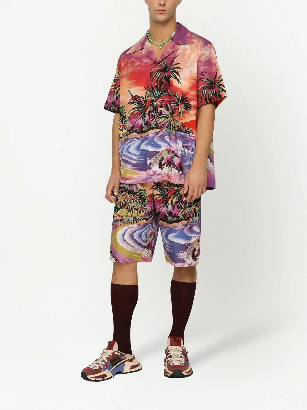 Dolce & Gabbana Men's Graphic-Print Bermuda Shorts 4 Dolce & Gabbana Men's Graphic-Print Bermuda Shorts - Image 2
