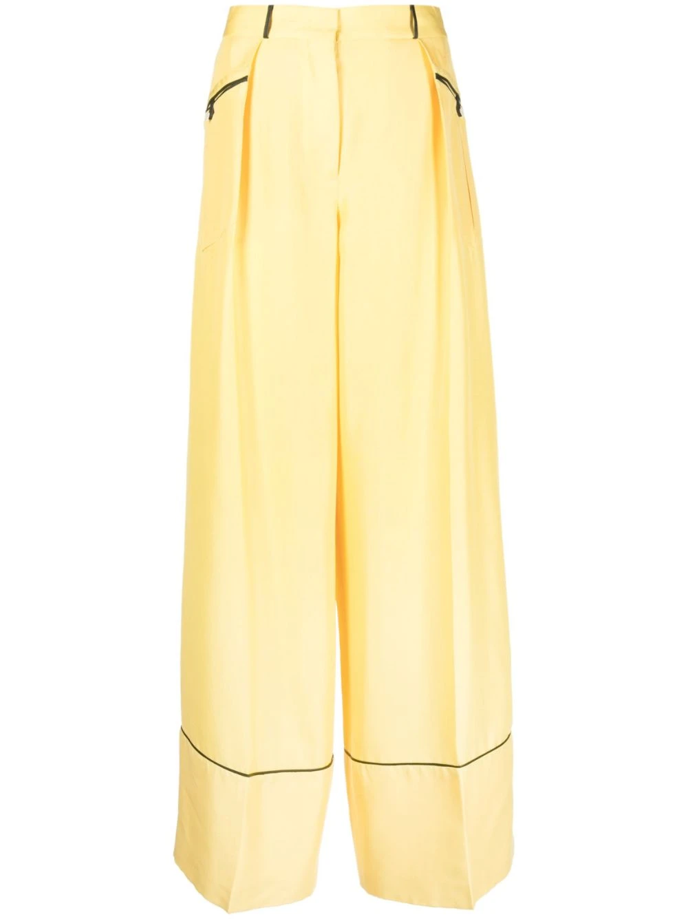 Bally Women's Trousers Yellow 3 Bally Women's Trousers Yellow
