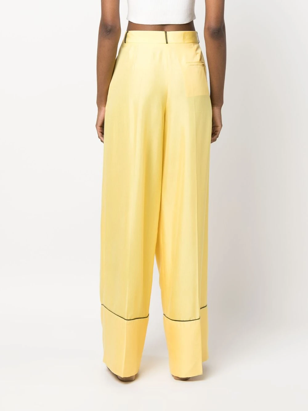 Bally Women's Trousers Yellow 5 Bally Women's Trousers Yellow - Image 3