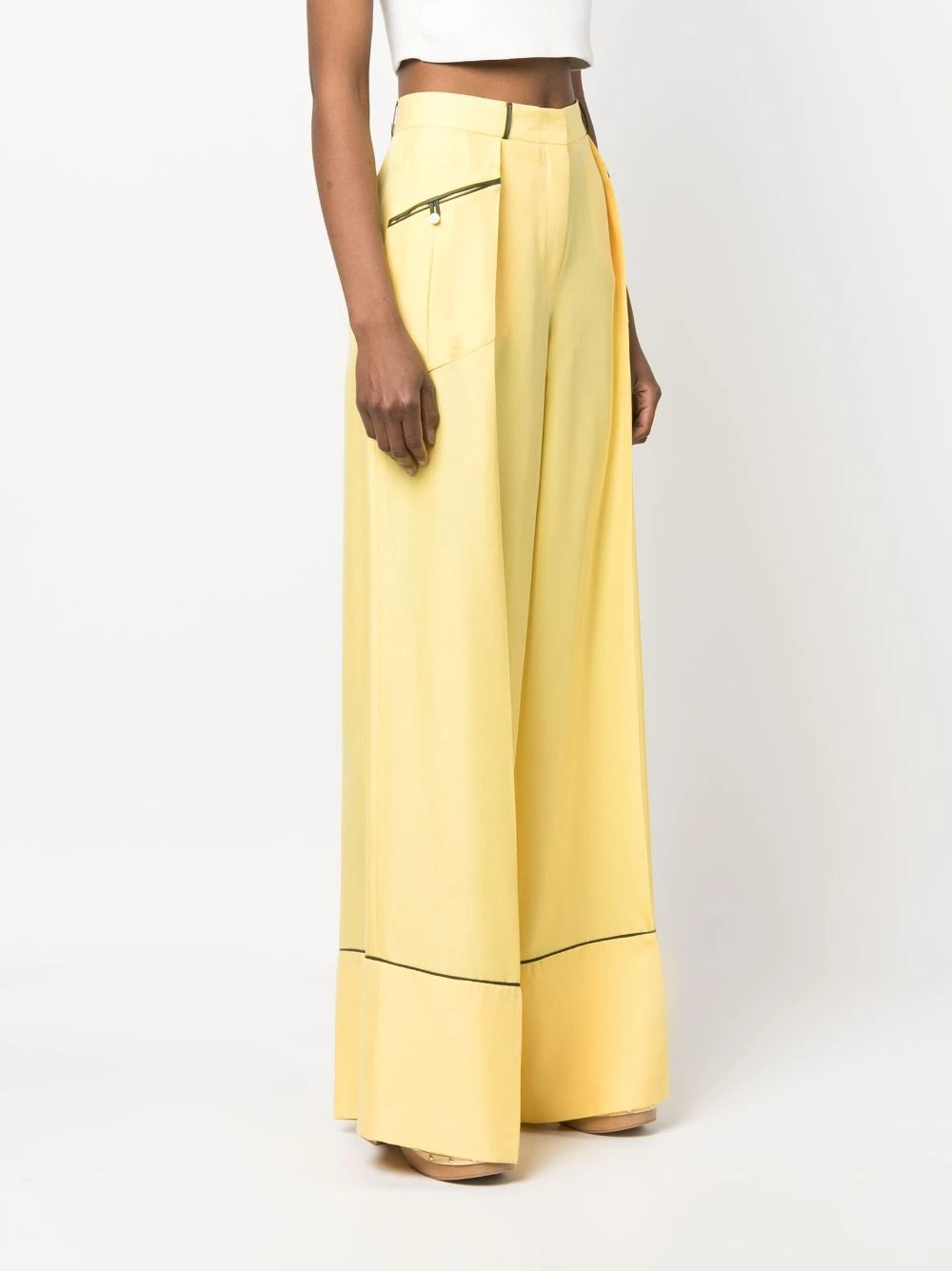 Bally Women's Trousers Yellow 7 Bally Women's Trousers Yellow - Image 5