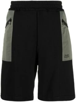 Alexander Mcqueen Men's Two-Tone Elasticated Track Shorts