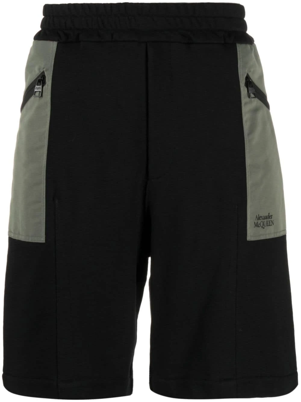 Alexander Mcqueen Men's Two-Tone Elasticated Track Shorts 3 Alexander Mcqueen Men's Two-Tone Elasticated Track Shorts