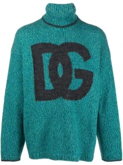 Dolce & Gabbana Men's Intarsia-Knit Logo Jumper