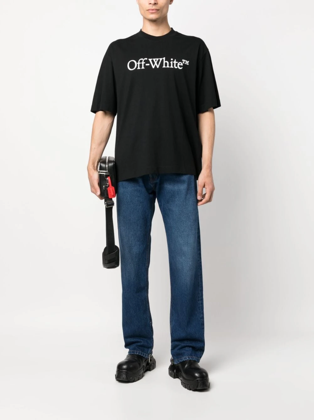 Off-White Off White Men's High-Waisted Straight Jeans 5 Off-White Off White Men's High-Waisted Straight Jeans - Image 3