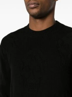 Alexander Mcqueen Men's Sweaters Black 9 Alexander Mcqueen Men's Sweaters Black -Lux Lair Store 110180066 ss24 alexandermcqueenpre 775862q1a711000 2 p