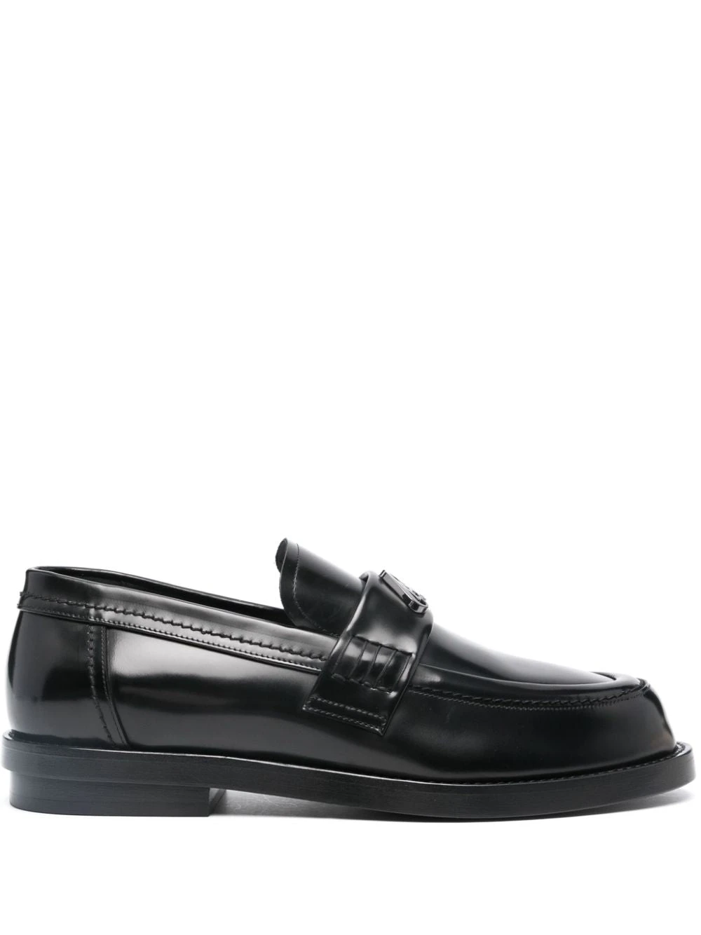 Alexander Mcqueen Men's Logo-Plaque Leather Loafers 3 Alexander Mcqueen Men's Logo-Plaque Leather Loafers