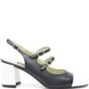 Carel Paris Women's With Heel Blue -Lux Lair Store 110187277 ss24 carelparispre papaya2412bleublanc