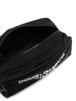Dolce & Gabbana Men's Nylon Toiletry Bag With Rubberized Logo -Lux Lair Store 110196718 ss24 dolcegabbanapre bt0989ag1828b956 2 p