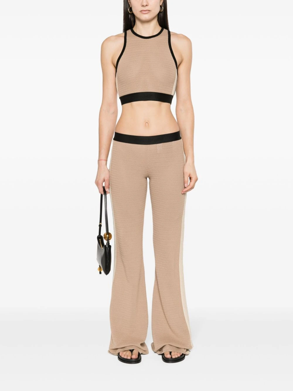 Palm Angels Women's Trousers Beige 6 Palm Angels Women's Trousers Beige - Image 4