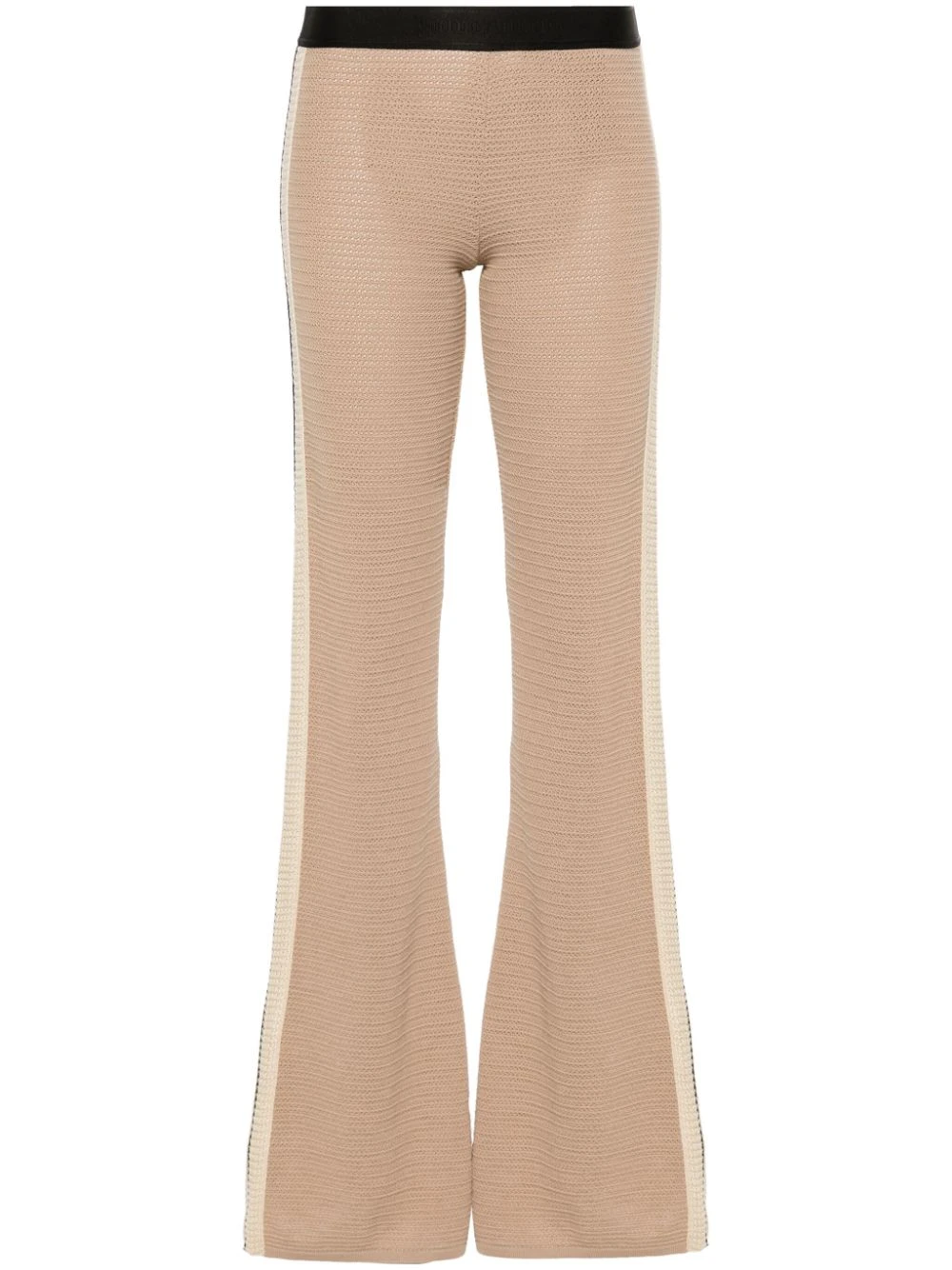 Palm Angels Women's Trousers Beige 3 Palm Angels Women's Trousers Beige