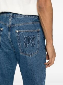 Palm Angels Men's Jeans Blue 9 Palm Angels Men's Jeans Blue -Lux Lair Store 110196928 ss24 palmangelspre pmya043r24den0044010 2 p