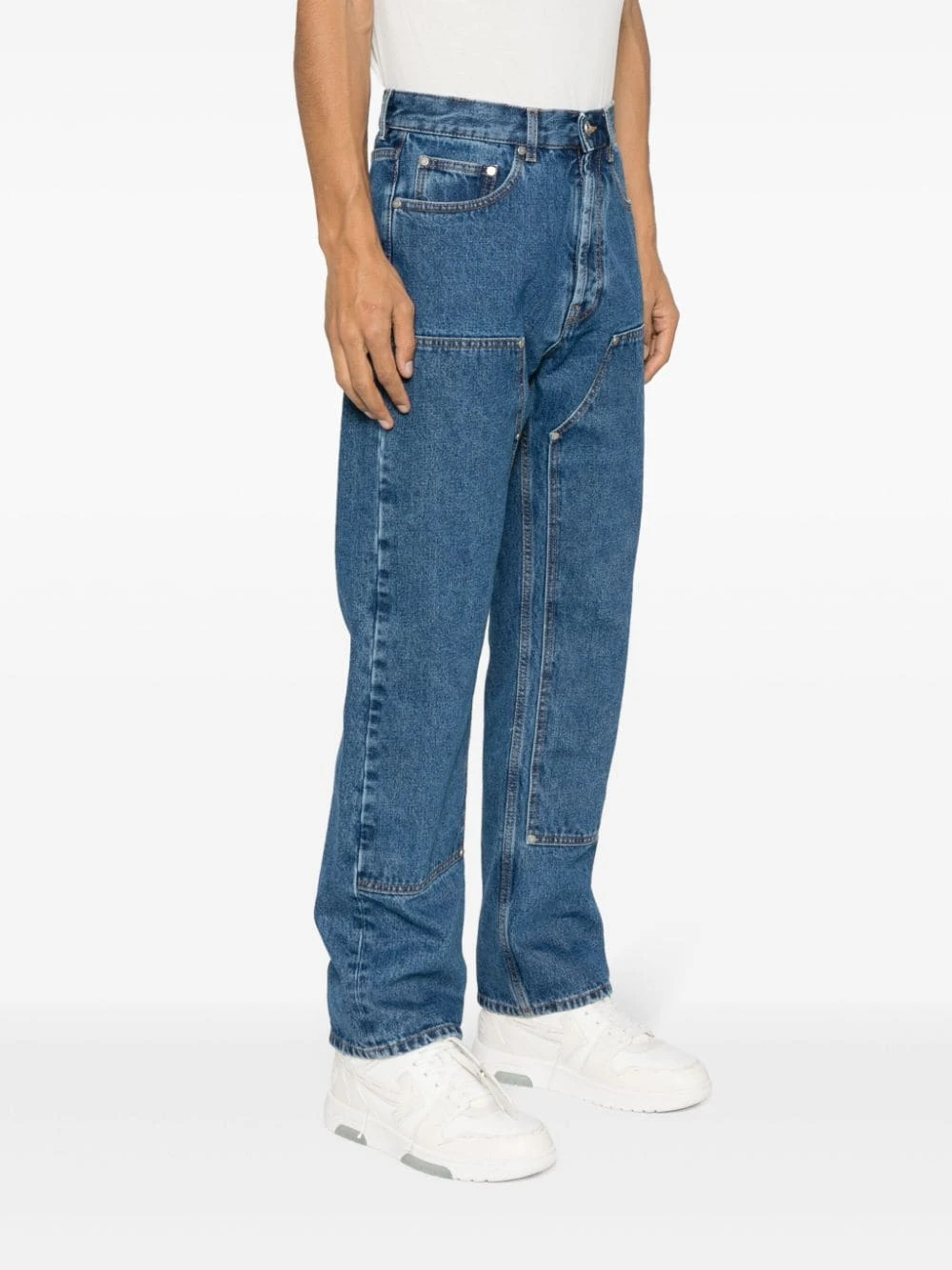 Palm Angels Men's Jeans Blue 7 Palm Angels Men's Jeans Blue - Image 5