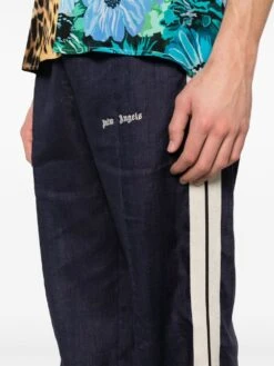 Palm Angels Men's Trousers Blue 11 Palm Angels Men's Trousers Blue -Lux Lair Store 110197003 ss24 palmangelsmain pmcj021s24fab0034603 4 p