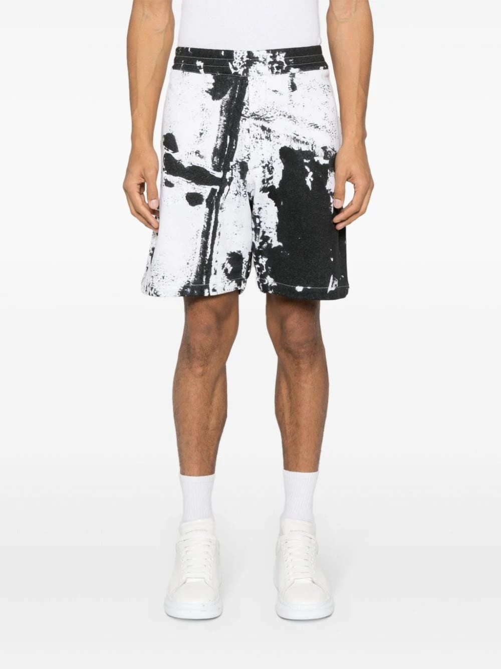 Alexander Mcqueen Men's Paint-Splatter Cotton Shorts 7 Alexander Mcqueen Men's Paint-Splatter Cotton Shorts - Image 5