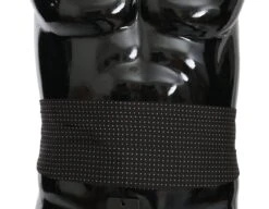 Dolce & Gabbana Black Dotted Waist Belt Silk Men's Cummerbund