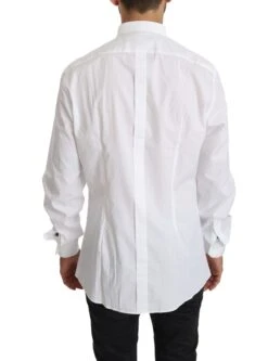 Dolce & Gabbana White Cotton Long Sleeve Top Men's Shirt 8 Dolce & Gabbana White Cotton Long Sleeve Top Men's Shirt -Lux Lair Store 1197041