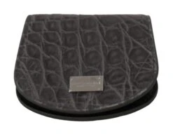 Dolce & Gabbana Gray Exotic Skin Condom Case Holder Pocket Men's Wallet -Lux Lair Store 1272079