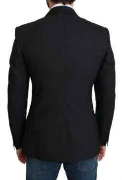 Dolce & Gabbana Black Single Breasted Formal Wool Men's Blazer -Lux Lair Store 1308520