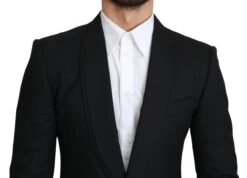 Dolce & Gabbana Black Single Breasted Formal Wool Men's Blazer -Lux Lair Store 1308521