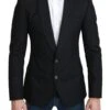 Dolce & Gabbana Black Single Breasted Formal Wool Men's Blazer 1 Dolce & Gabbana Black Single Breasted Formal Wool Men's Blazer -Lux Lair Store 1308524