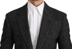 Dolce & Gabbana Gray Plaid Check Slim Fit Jacket Men's Blazer -Lux Lair Store 1308565