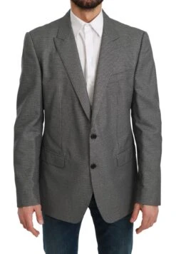 Dolce & Gabbana Gray Slim Fit Formal MARTINI Men's Blazer