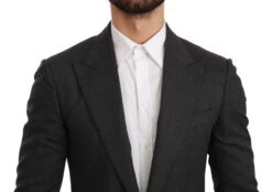Dolce & Gabbana Gray NAPOLI Slim Fit Jacket Wool Men's Blazer -Lux Lair Store 1309846