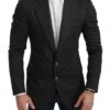Dolce & Gabbana Gray NAPOLI Slim Fit Jacket Wool Men's Blazer -Lux Lair Store 1309849