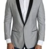 Dolce & Gabbana Light Gray Single Breasted SARTORIA Men's Blazer 2 Dolce & Gabbana Light Gray Single Breasted SARTORIA Men's Blazer -Lux Lair Store 1456403