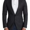 Dolce & Gabbana Black Wool Single Breasted Coat MARTINI Men's Blazer