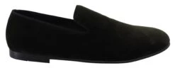 Dolce & Gabbana Green Velvet Slip On Mens Loafers Men's Shoes