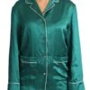 Dolce & Gabbana Green Pyjama Blouse Silk Lounge Sleepwear Women's Top -Lux Lair Store 1475955