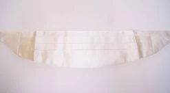 Dolce & Gabbana White Waist Tuxedo Smoking Belt Men's Cummerbund