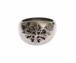 Nialaya Silver 925 Sterling Authentic Crest Men's Ring