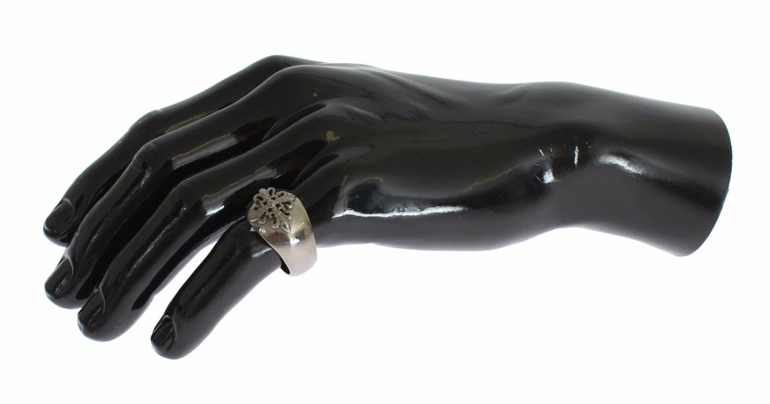 Nialaya Silver 925 Sterling Authentic Crest Men's Ring 8 Nialaya Silver 925 Sterling Authentic Crest Men's Ring - Image 6