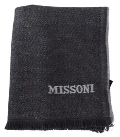 Missoni Elegant Wool Scarf With Signature Men's Embroidery 9 Missoni Elegant Wool Scarf With Signature Men's Embroidery -Lux Lair Store 1498267