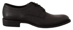 Dolce & Gabbana Black Leather Lace Up Mens Formal Derby Men's Shoes