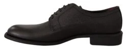 Dolce & Gabbana Black Leather Lace Up Mens Formal Derby Men's Shoes -Lux Lair Store 1514876