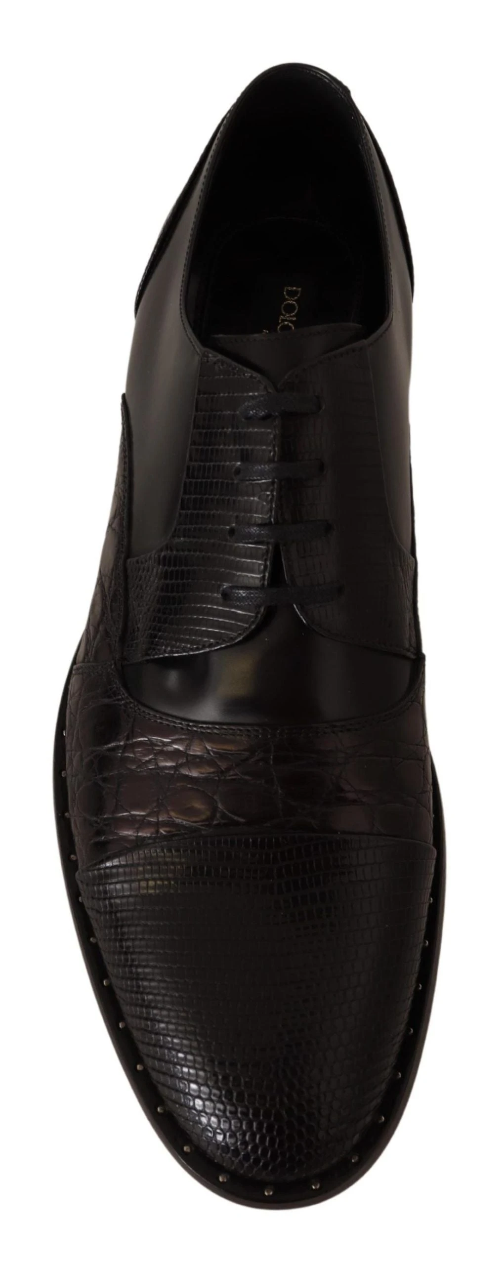 Dolce & Gabbana Black Leather Exotic Skins Formal Men's Shoes 4 Dolce & Gabbana Black Leather Exotic Skins Formal Men's Shoes - Image 2