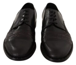 Dolce & Gabbana Black Leather Exotic Skins Formal Men's Shoes 10 Dolce & Gabbana Black Leather Exotic Skins Formal Men's Shoes -Lux Lair Store 1514952