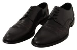 Dolce & Gabbana Black Leather Exotic Skins Formal Men's Shoes 11 Dolce & Gabbana Black Leather Exotic Skins Formal Men's Shoes -Lux Lair Store 1514953