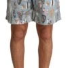Dolce & Gabbana Blue Seashell Beachwear Swimwear Men's Shorts -Lux Lair Store 1538910