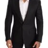 Dolce & Gabbana Black Linen Slim Fit Coat Jacket Men's Blazer -Lux Lair Store 1540153