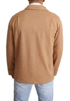 Dolce & Gabbana Brown Cotton Button Collared Coat Men's Jacket -Lux Lair Store 1540559