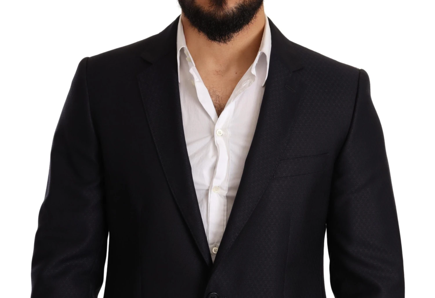 Dolce & Gabbana Blue Pattern MARTINI SLIM FIT 2 Piece Men's Suit 5 Dolce & Gabbana Blue Pattern MARTINI SLIM FIT 2 Piece Men's Suit - Image 3