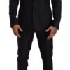 Dolce & Gabbana Blue Pattern MARTINI SLIM FIT 2 Piece Men's Suit -Lux Lair Store 1542493