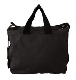 Dolce & Gabbana Black Denim Leather Shoulder Strap Messenger Men's Bag 9 Dolce & Gabbana Black Denim Leather Shoulder Strap Messenger Men's Bag -Lux Lair Store 1585641