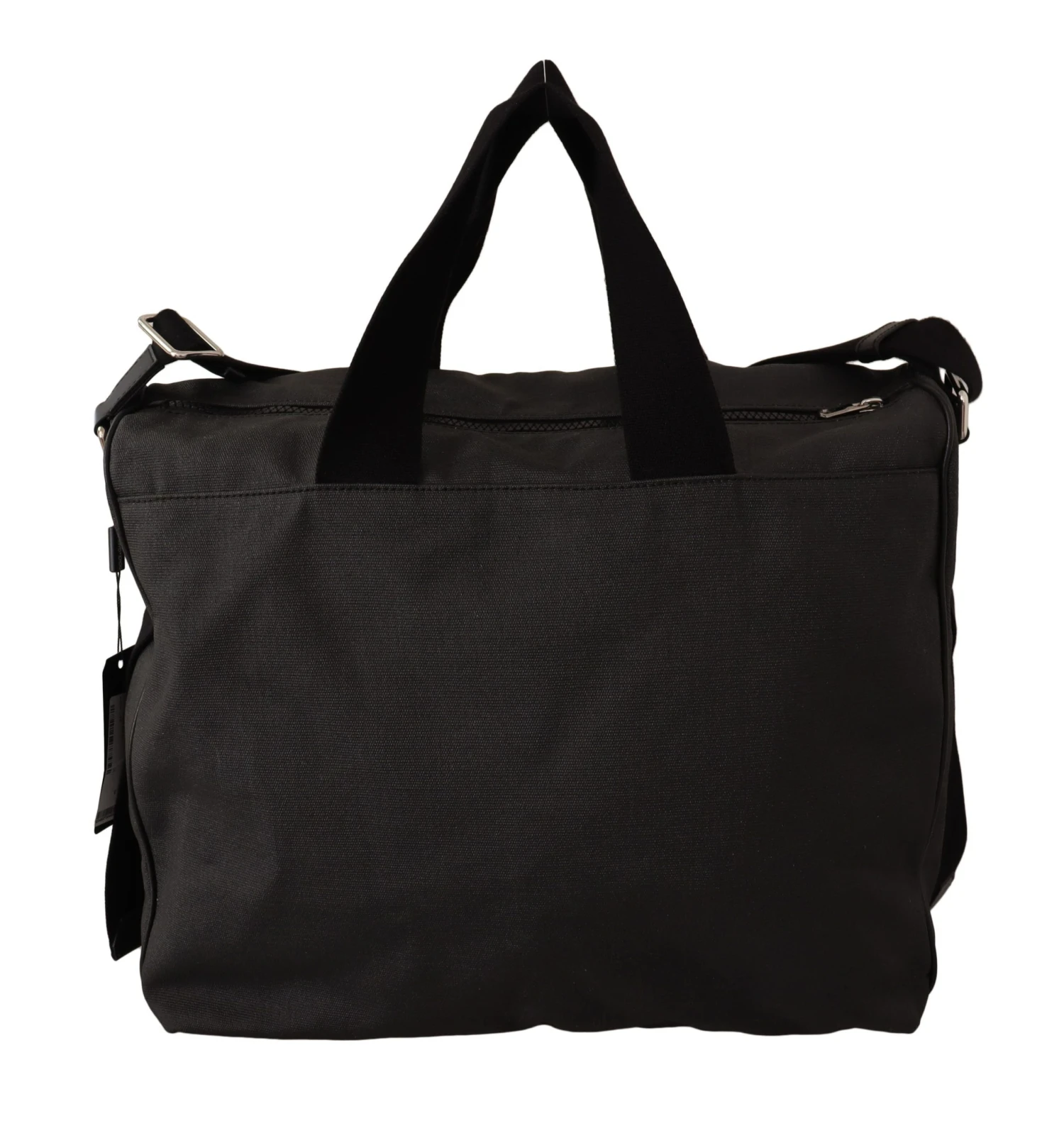 Dolce & Gabbana Black Denim Leather Shoulder Strap Messenger Men's Bag 5 Dolce & Gabbana Black Denim Leather Shoulder Strap Messenger Men's Bag - Image 3